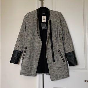 Trouve tweed coat blazer